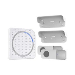 Solight 1L67DT - Campainha Sem Fios Plug-in 230V + 2x botão IP56 branco