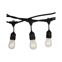 Cordão de luzes para exterior STRING 15m 15xE27/25W/230V IP54