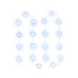 Retlux - Cordão de luzes LED 20xLED/2xAA 2,3 m branco frio