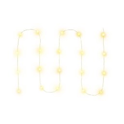 Retlux - LED guirlanda 20xLED/2xAA 2,3m branco quente