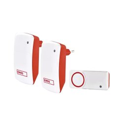 CONJUNTO 2x Campainha sem fios de tomada 230V IP44