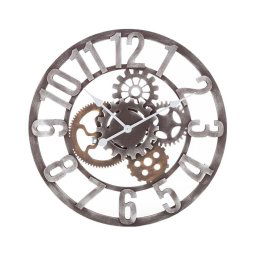 Nedis 306207 - Relógio de parede 1xAA d. 60 cm madeira