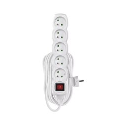 Cabo de extensão 5Z 10m branco com interruptor