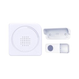 Solight 1L68 - Campainha sem fios alimentada a pilhas 3xAA IP44 branco
