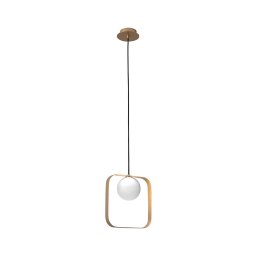 Candelabro suspenso TULA 1xG9/28W/230V angular dourado
