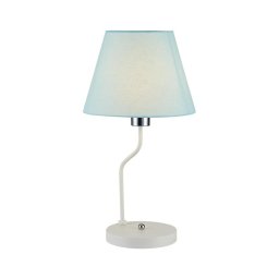 Candeeiro de mesa YORK 1xE14/60W/230V branco/azul
