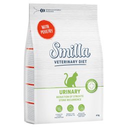 4kg aves Urinary Smilla Veterinary Diet ração gatos