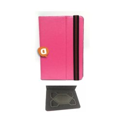 Capa Protetora "Flip Book Tipo Pele" para Tablet 7" 7.2" Universal Rosa
