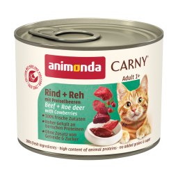 6x200g vaca veado Carny Adult animonda latas para gatos