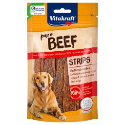 80g BEEF Tiras de carne de vaca Snacks Vitakraft para cães