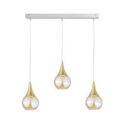Candelabro suspenso LACRIMA WHITE 3xE27/60W/230V
