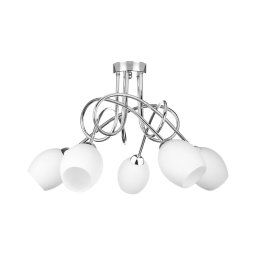 Candelabro integrado TWIST WHITE 5xE14/40W/230V