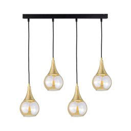 Candelabro suspenso LACRIMA HONEY 4xE27/60W/230V