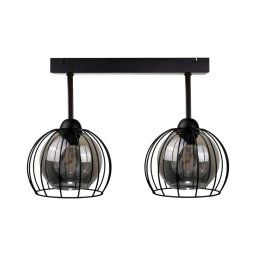 Candelabro integrado SOLO BLACK 2xE27/60W/230V