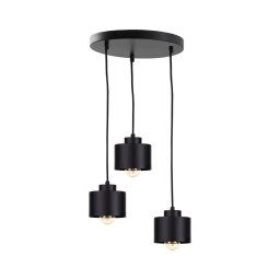 Candelabro suspenso SIMPLY BLACK 3xE27/60W/230V diâmetro 32 cm