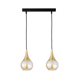Candelabro suspenso LACRIMA HONEY 2xE27/60W/230V