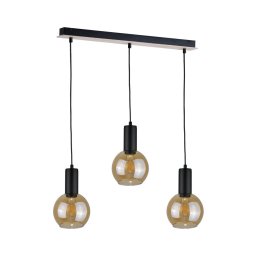Candelabro suspenso JANTAR WOOD 3xE27/60W/230V