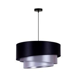 Duolla - Iluminação de teto TRIO 1xE27/15W/230V diâmetro 60 cm azul/prateado