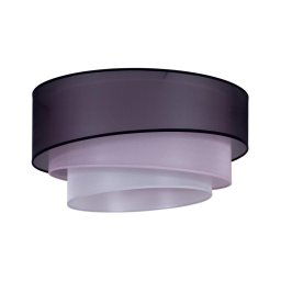 Duolla - Iluminação de teto TRIO 1xE27/15W/230V diâmetro 45 cm preto/rosa/prateado