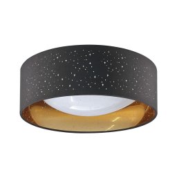 Iluminação de teto LED TULUZA LED/18W/230V diâmetro 32 cm preto