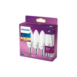 CONJUNTO 3x Lâmpada LED Philips B35 E14/5,5W/230V 2700K