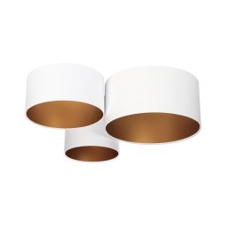 Iluminação de teto SPACE 3xE27/60W/230V branco/dourado