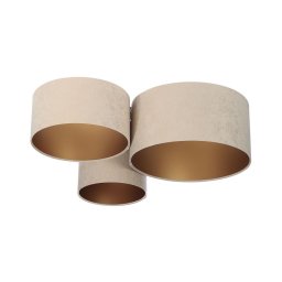 Iluminação de teto SPACE 3xE27/60W/230V bege/dourado