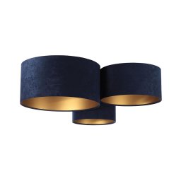 Iluminação de teto SPACE 3xE27/60W/230V azul/dourado