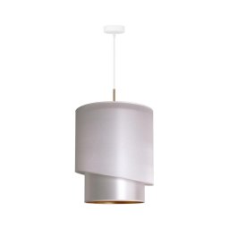 Duolla - Candelabro suspenso PARIS 1xE27/15W/230V diâmetro 40 cm prateado/dourado