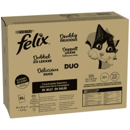 80x85g Duplamente Bom Seleção da Terra Felix Fantastic saquetas gatos