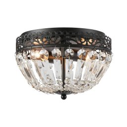 Markslöjd 108598 - Iluminação de teto ETIENNE 2xE14/40W/230V preto