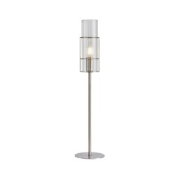 Markslöjd 108558 - Candeeiro de mesa TUBO 1xE14/40W/230V 65 cm cromado brilhante/clear
