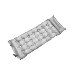 Colchão auto-insuflável com almofada 180x66 cm cinzento