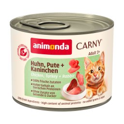 12x200g Animonda Carny Adult Frango, peru e coelho