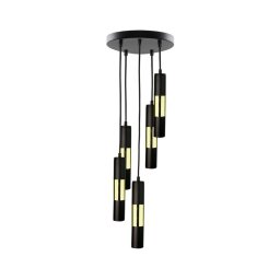 Candelabro num fio MAGNUMA 5xGU10/50W/230V preto antigo/dourado