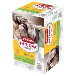 6x100g Adult Sensitive peru puro animonda Integra Protect terrinas gatos