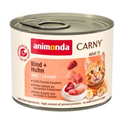 6x200g vaca frango Carny Adult animonda latas para gatos