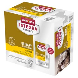 8x85g frango Adult Urinary estruvita animonda Integra Protect saquetas gatos