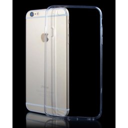 Capa de silicone preta para iPhone 6 Plus