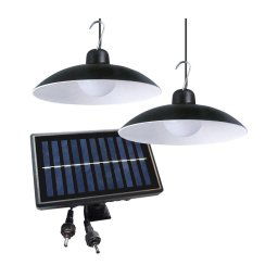 KIT 2x Lâmpada Solar LED Pendente 6W/3,7V 2000mAh IP44 + Controlo Remoto