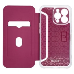Capa Iphone 14 Pro Max Flip Book PIANO Bordo