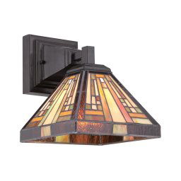 Quoizel QZ-STEPHEN1 - Aplique de parede Tiffany STEPHEN 1xE27/100W/230V