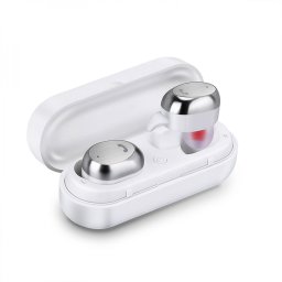 Wireless Headset Stereo TWS M9 + Base de Carga Branco