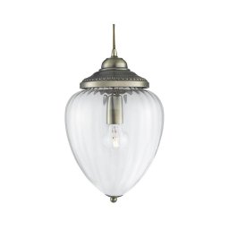 Searchlight 1091AB - Candelabro suspenso PINEAPPLE 1xE27/60W/230V latão