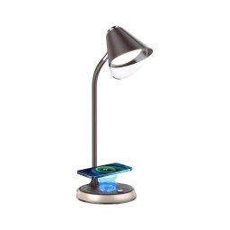 Immax 08971L - Lâmpada de mesa LED dimmável FINCH LED/9W/12/230V marrom/dourado