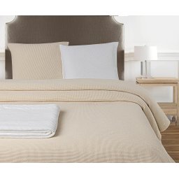 290x240 cm colcha de verao 100% algodão + 2 capas almofadas 60x60 cm: Bege