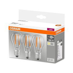 CONJUNTO 3x Lâmpada LED VINTAGE E27/7W/230V 2700K - Osram