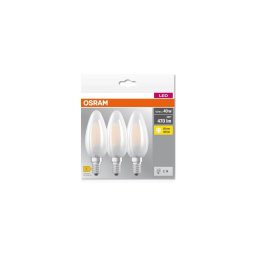 CONJUNTO 3x Lâmpada LED B40 E14/4W/230V 2700K - Osram