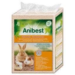 2 x 60 l (6,4 kg) Anibest granulado para animais pequenos