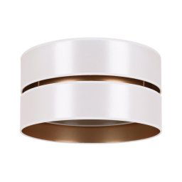 Duolla - Iluminação de teto DUO 1xE27/15W/230V diâmetro 40 cm branco/dourado